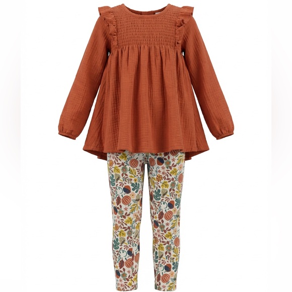 Sincerly Jules Other - Sincerely Jules Kids Matching Set - Rust and Multicolor